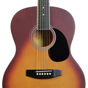 Kona K2 Series Left Handed Thin Body Acoustic Electric Guitar Sunburst  K2LTSB